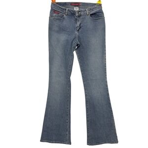 Vintage Y2K‎ Guess Jeans Women 29 Blue Stretch Denim Flare Leg Mid Rise